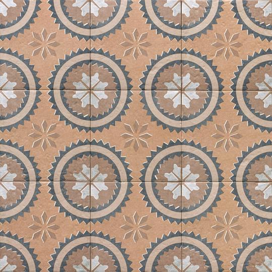 mediteransky klasicky viris cementralny s vzorom obklad dlazba rusztikalna vintage podlaha cervena cotto hlina mrazuvzdorna vintage kupelna terasa obyvacia izba spalna antikovany vlnity povrch 5.jpg